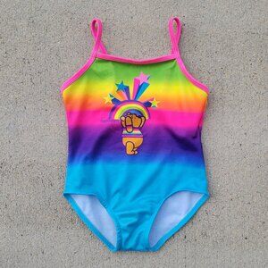 🛒 3/$20 Disney Winnie The Poo Rainbows Swimsuit Size 4T